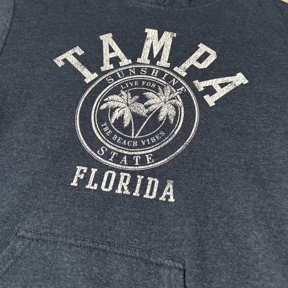 Tampa Florida Navy Blue Sweatshirt Hoodie - Picture 2 of 7
